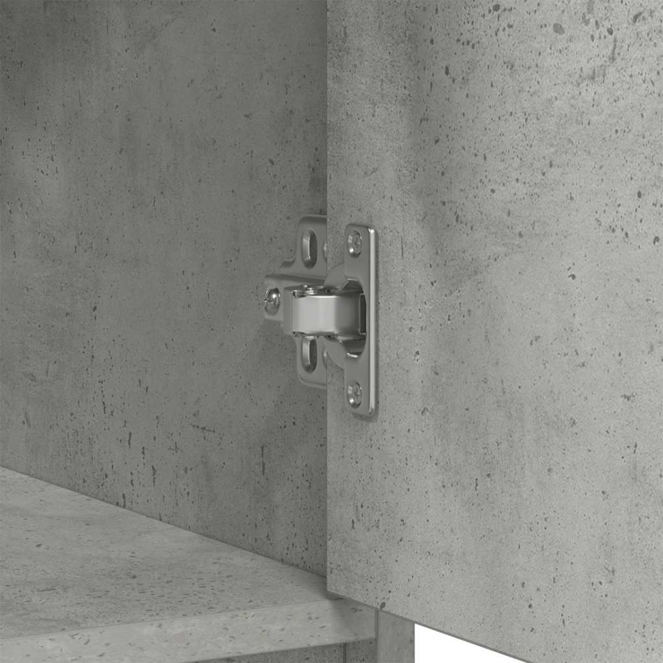 Aparador con cajones y puertas gris hormigón 70,5x34x74,5