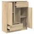 Aparador con cajones y puertas roble Sonoma 73x31x90