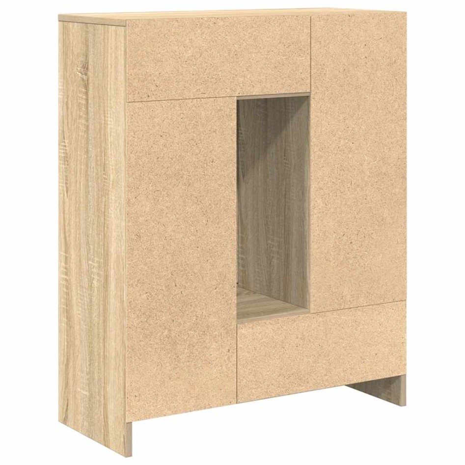 Aparador con cajones y puertas roble Sonoma 73x31x90