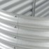 Arriate de acero galvanizado plateado 320x80x44