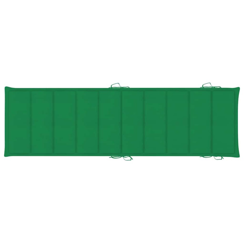 Tumbonas 2 unidades con cojines madera maciza de