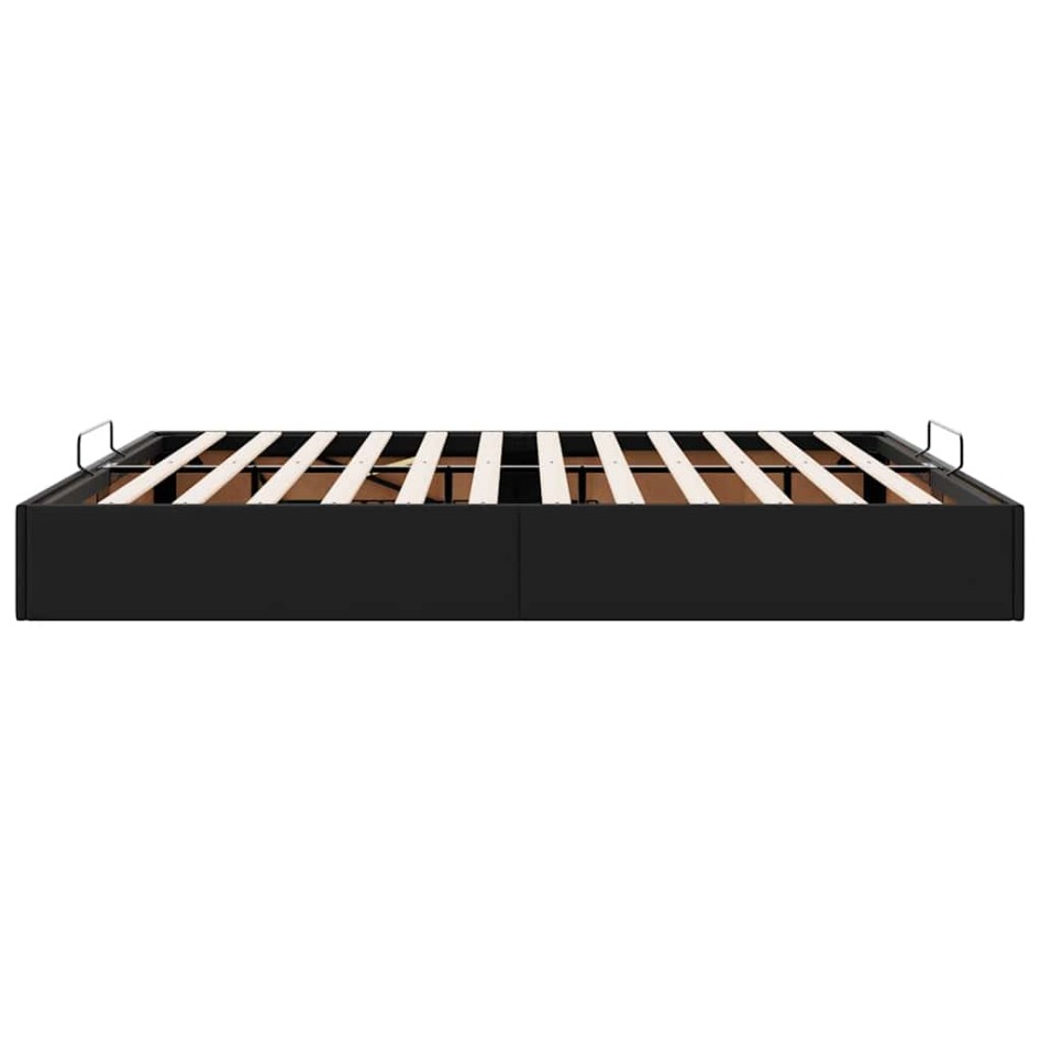 Estructura de cama otomana sin colchón negro 200x200