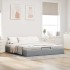 Estructura de cama otomana sin colchón gris claro 200x200