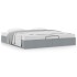 Estructura de cama otomana sin colchón gris claro 200x200
