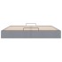 Estructura de cama otomana sin colchón gris claro 200x200
