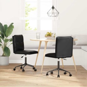 Sillas de comedor 2 unidades cuero sintético