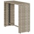 Set de muebles de jardín 5 pzas y cojines apilables gris