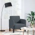 Sillón con reposabrazos Terciopelo Gris Oscuro 54