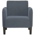 Sillón con reposabrazos Terciopelo Gris Oscuro 54