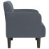 Sillón con reposabrazos Terciopelo Gris Oscuro 54