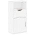 Muebles de TV 4 uds. con almacenaje ODDA blanco madera