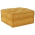 Puf modular de tela amarillo