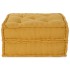 Puf modular de tela amarillo