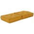 Puf modular de tela amarillo