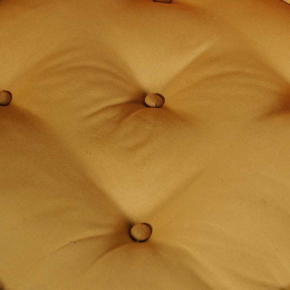 Puf modular de tela amarillo