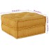 Puf modular de tela amarillo