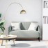 Sofá Loveseat gris claro 109 cm