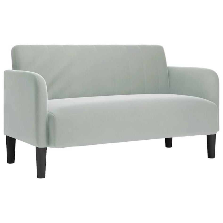 Sofá Loveseat gris claro 109 cm