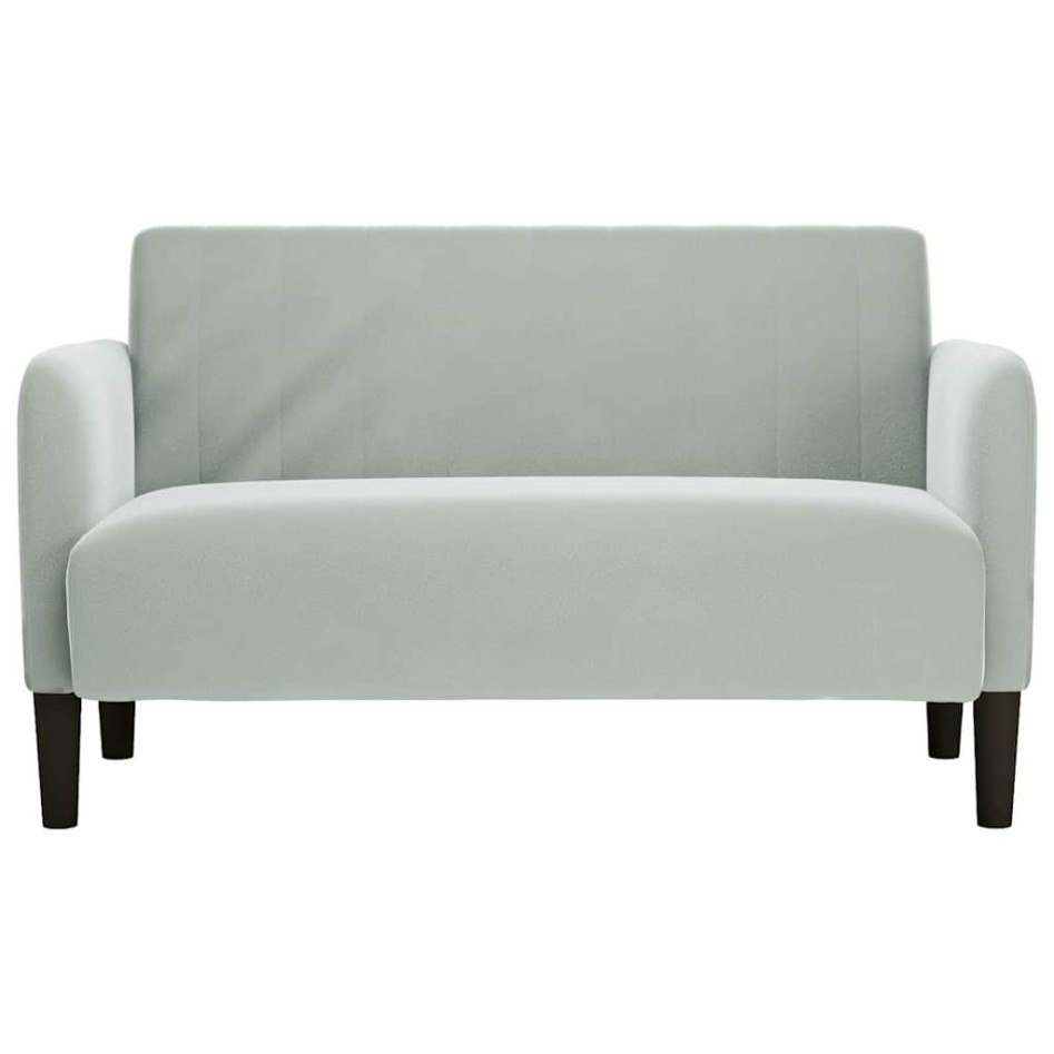 Sofá Loveseat gris claro 109 cm