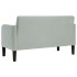Sofá Loveseat gris claro 109 cm