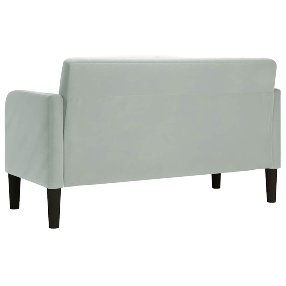 Sofá Loveseat gris claro 109 cm