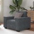 Sillón de terciopelo gris oscuro  59