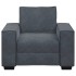 Sillón de terciopelo gris oscuro  59