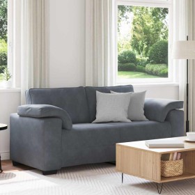Sofá Loveseat gris oscuro 140 cm
