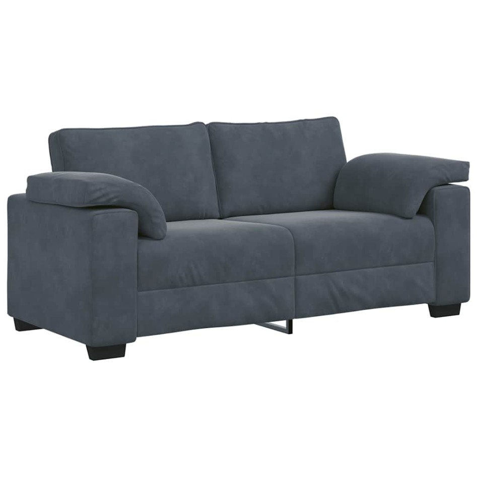 Sofá Loveseat gris oscuro 140 cm