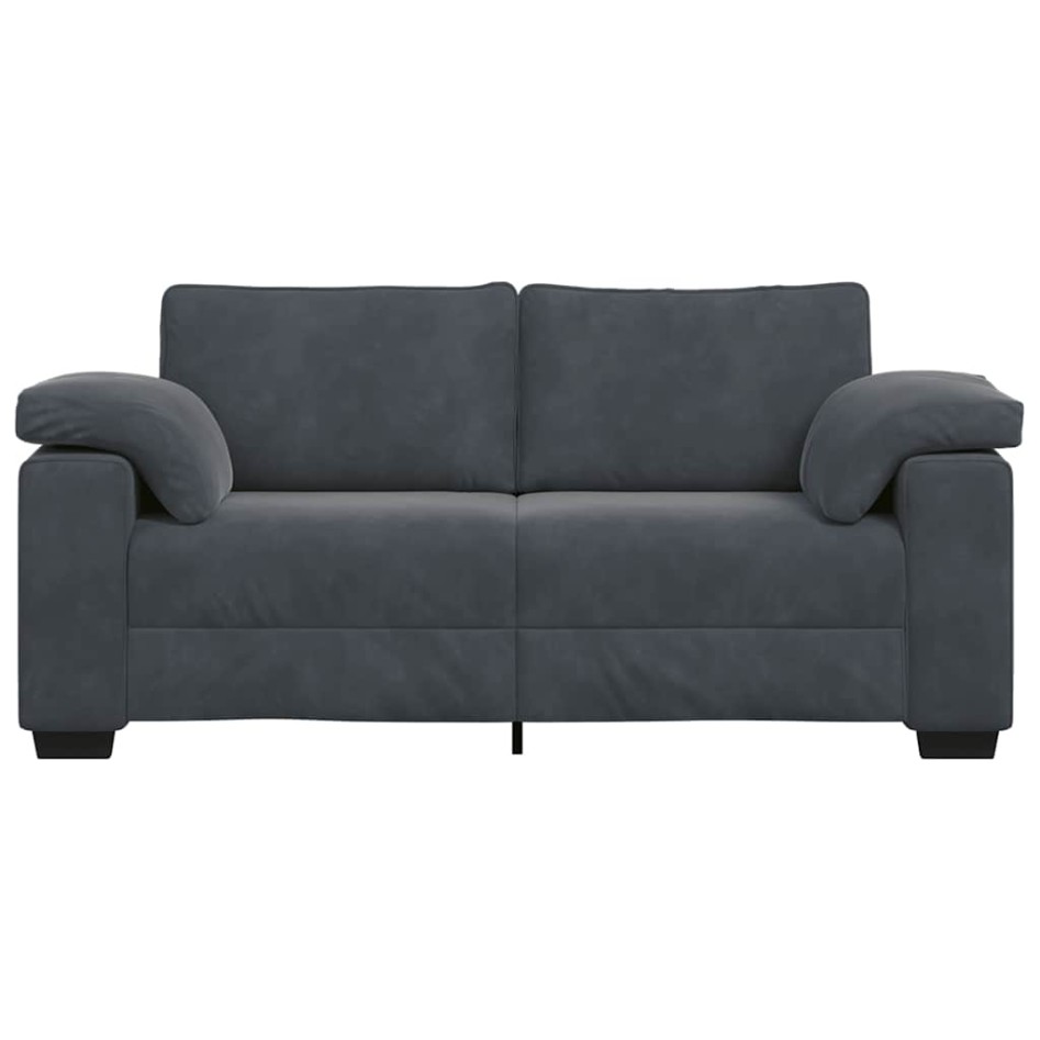 Sofá Loveseat gris oscuro 140 cm