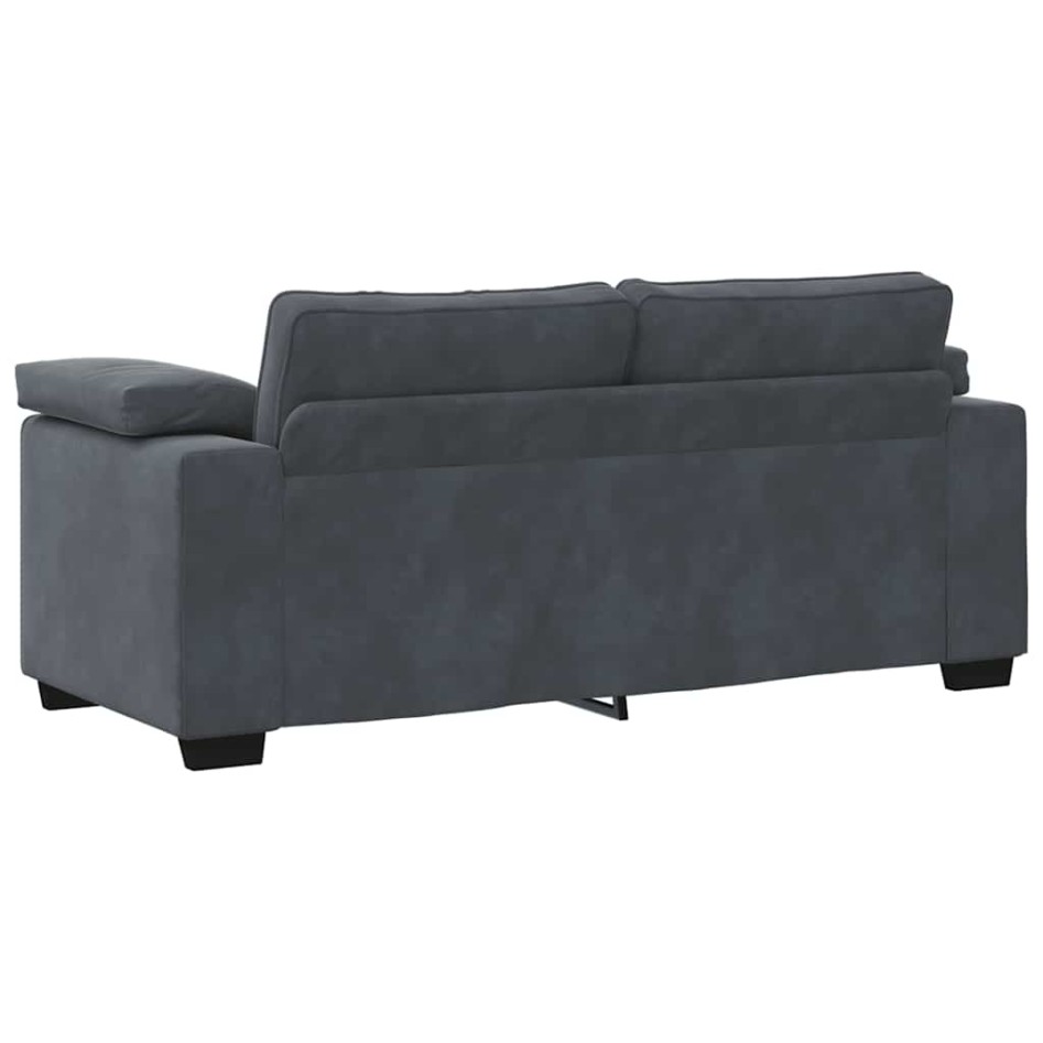 Sofá Loveseat gris oscuro 140 cm