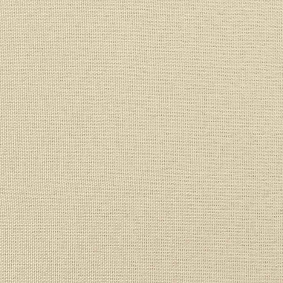 Sofá de 2 plazas con chaise longue en forma L tela crema 125