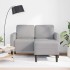 Sofá de 2 plazas con chaise longue en forma L gris nube 125
