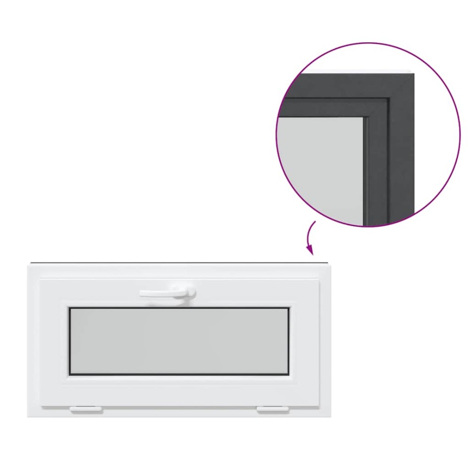 Ventana de sótano RISOR 80x40 cm oscilobatiente 3