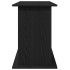 Soporte para acuario de madera de roble negro 121x41x58