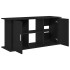 Soporte para acuario de madera de roble negro 121x41x58