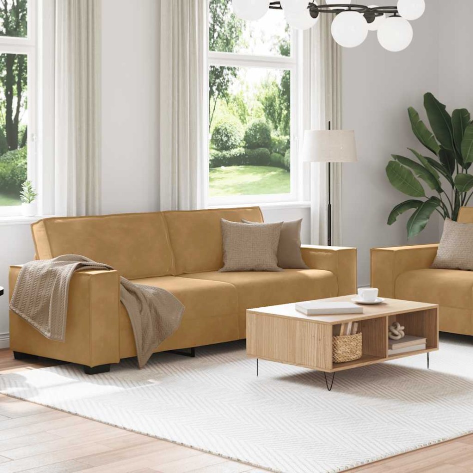 Juego de sofás con cojines 2 piezas terciopelo