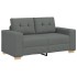 Sofá Loveseat gris oscuro 120 cm de