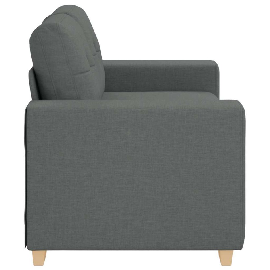 Sofá Loveseat gris oscuro 120 cm de