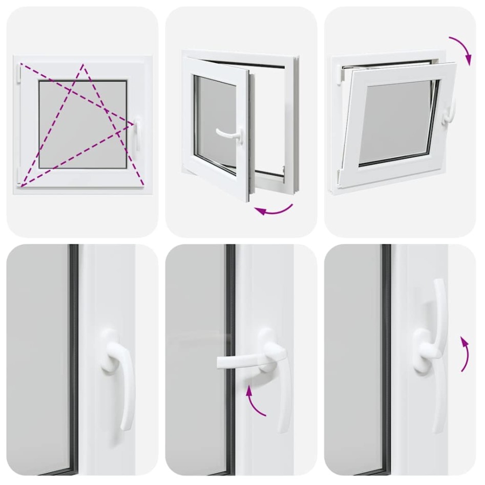 Ventana de sótano RISOR 60x60 cm oscilobatiente DIN