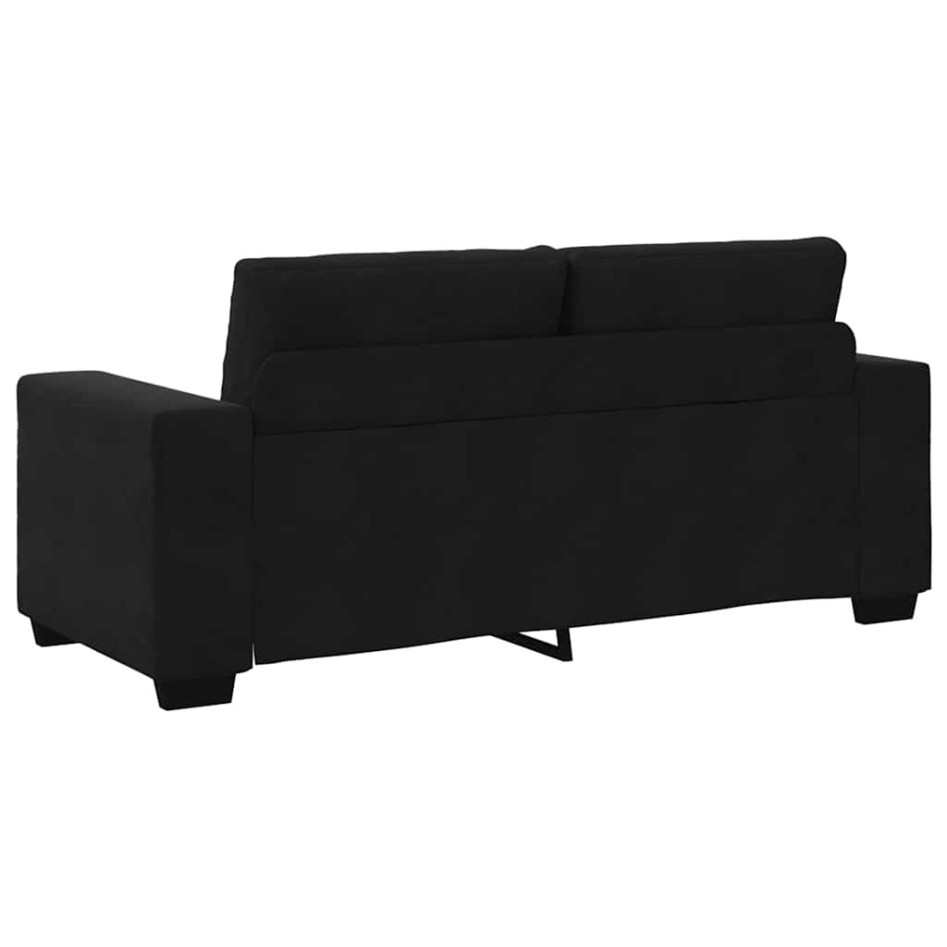 Sofá Loveseat Terciopelo Negro 140