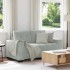 Sofá Loveseat gris claro 120 cm