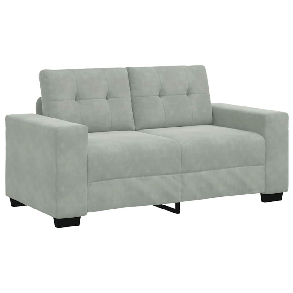 Sofá Loveseat gris claro 120 cm