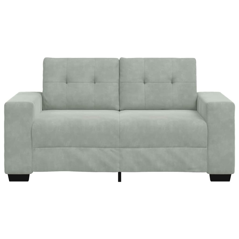 Sofá Loveseat gris claro 120 cm