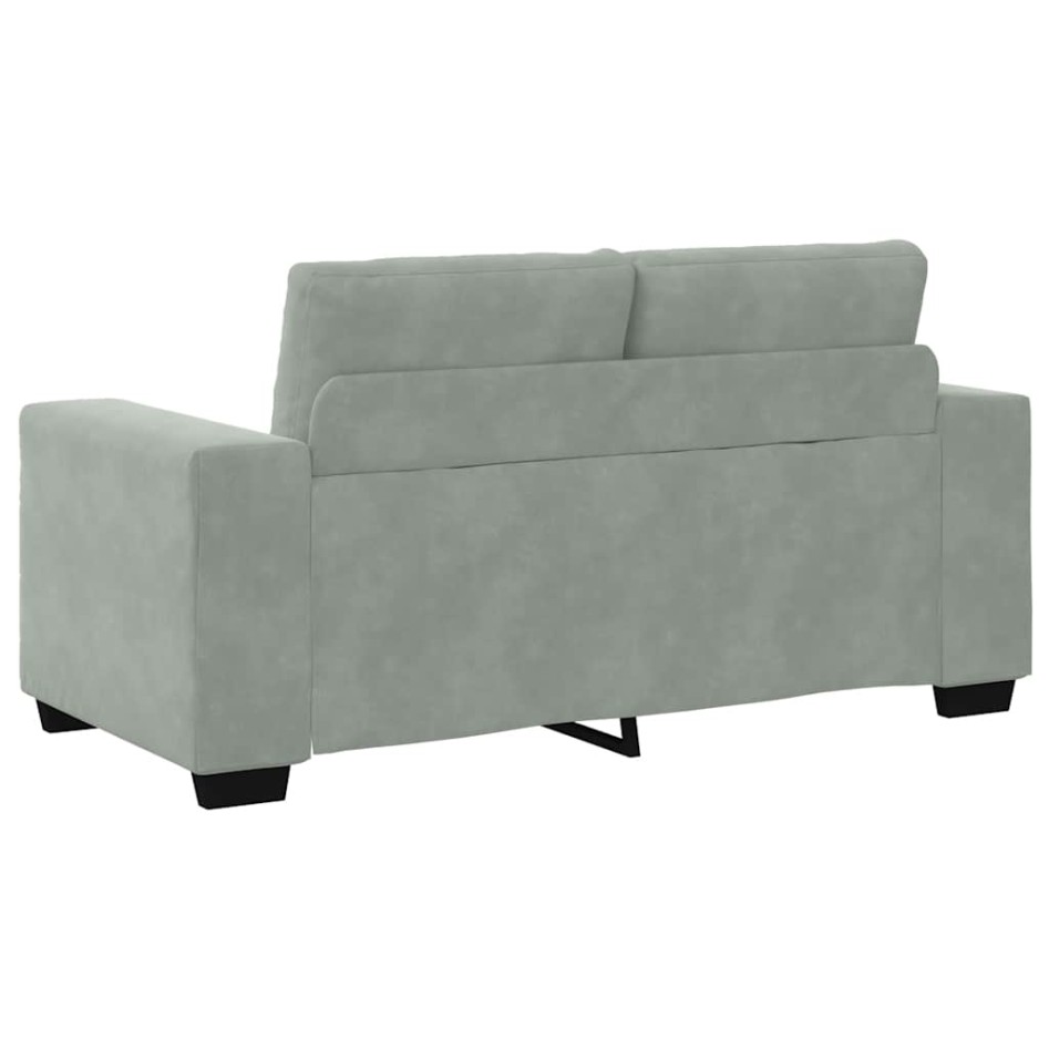 Sofá Loveseat gris claro 120 cm