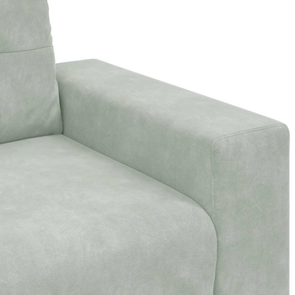 Sofá Loveseat gris claro 120 cm