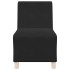 Sillón de terciopelo negro 55