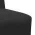 Sillón de terciopelo negro 55
