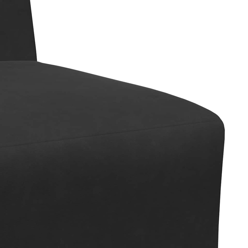 Sillón de terciopelo negro 55