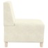 Sillón de terciopelo color crema 55